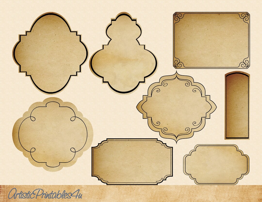 8 Blank Apothecary Labels Sizes Range Up To 6