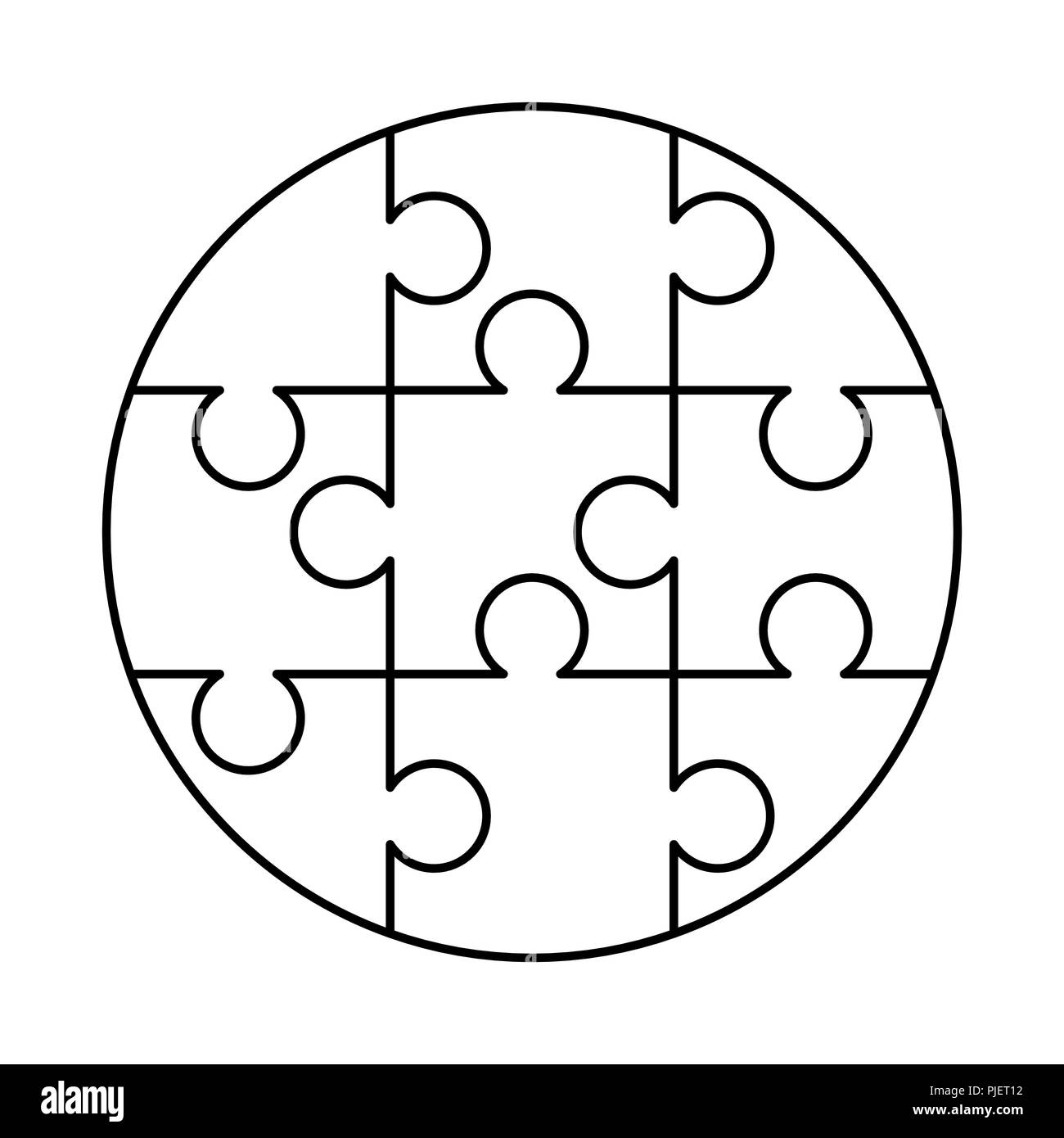 9 White Puzzles Pieces Arranged In A Round Shape Jigsaw Puzzle Template Ready For Print Cutting Guidelines Isolated On White Stock Vector Image U0026 Art Alamy 9 White Puzzles Pieces Arranged In A Round Shape Jigsaw Puzzle Template Ready For Print Cutting Guidelines Isolated On White Stock Vector Image U0026 Art Alamy