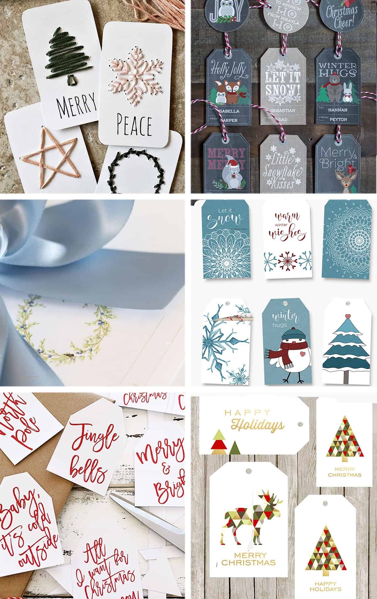90 Free Printable Rustic Christmas Tags For Gifts Craving Some 