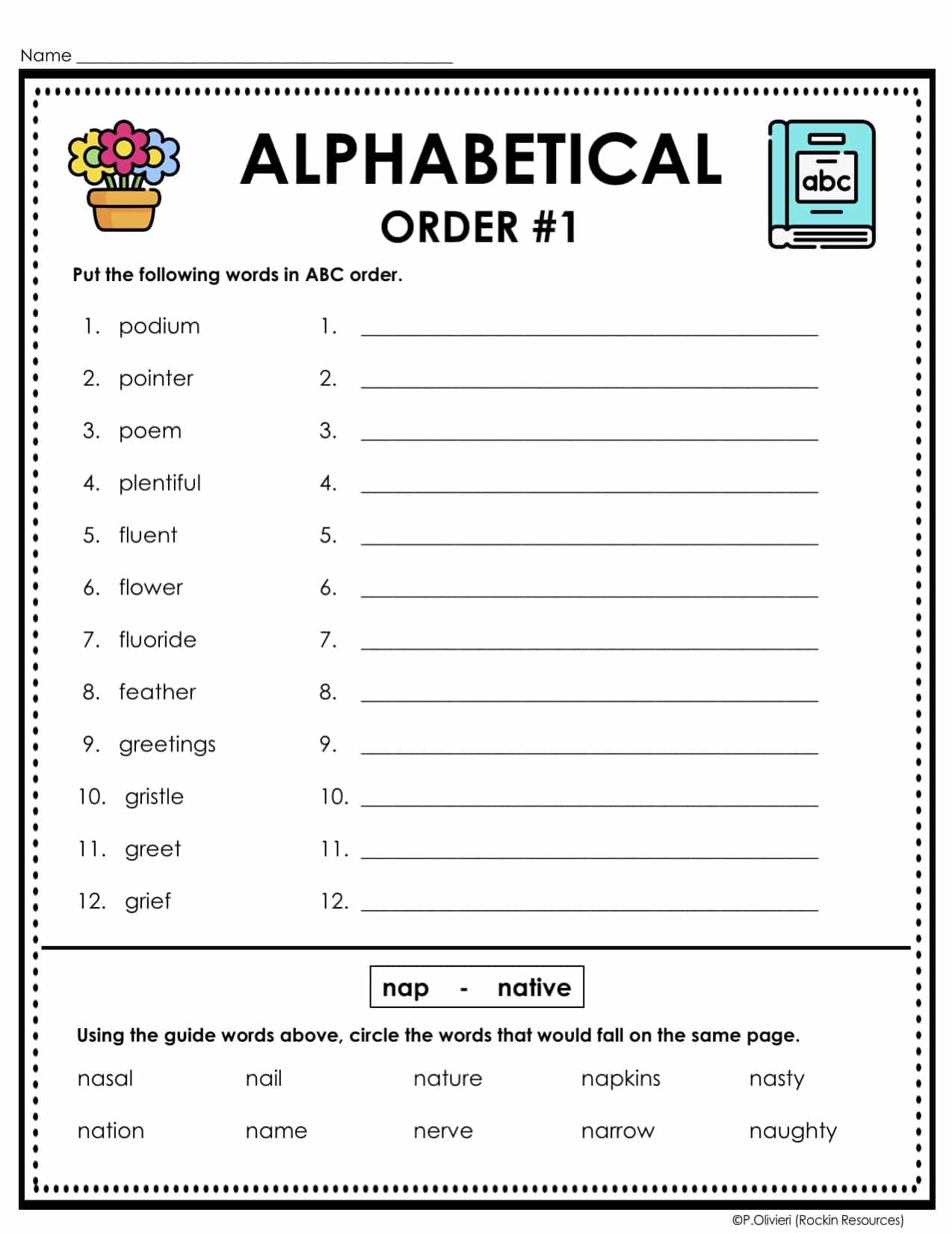 ABC Order Worksheets For Kids Fun Alphabetical Sorting Activities ABC Order Worksheets For Kids Fun Alphabetical Sorting Activities
