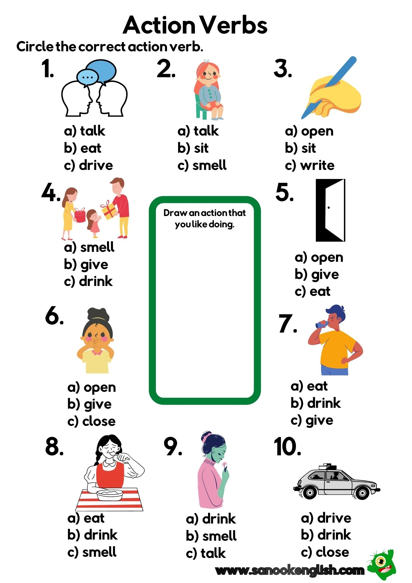 Free Printable Verb Worksheets Pdf