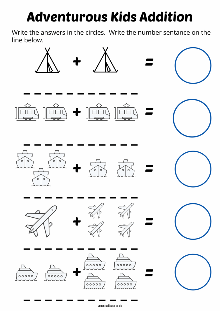 Activity Sheets For Kids Travel Themed Worksheets Library