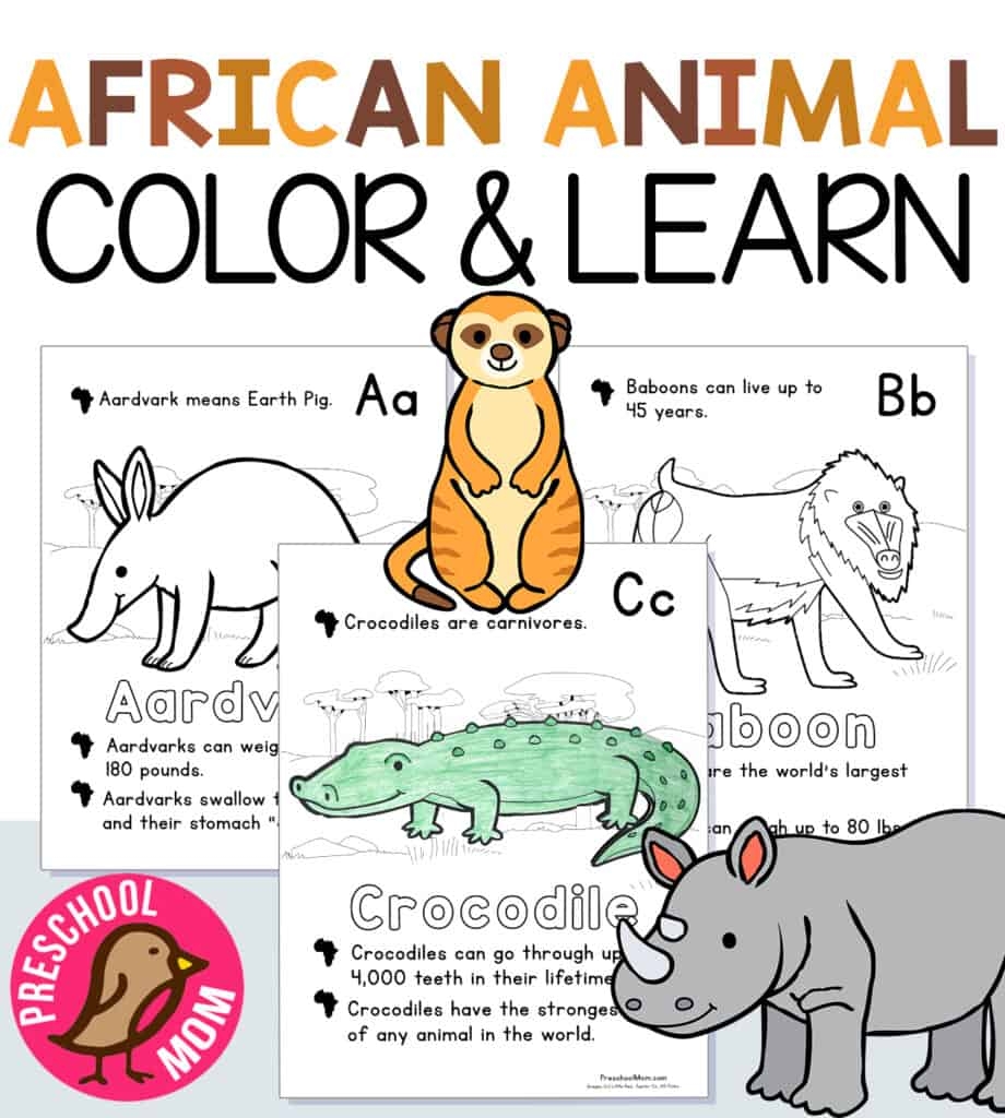 Africa Preschool Printables Preschool Mom