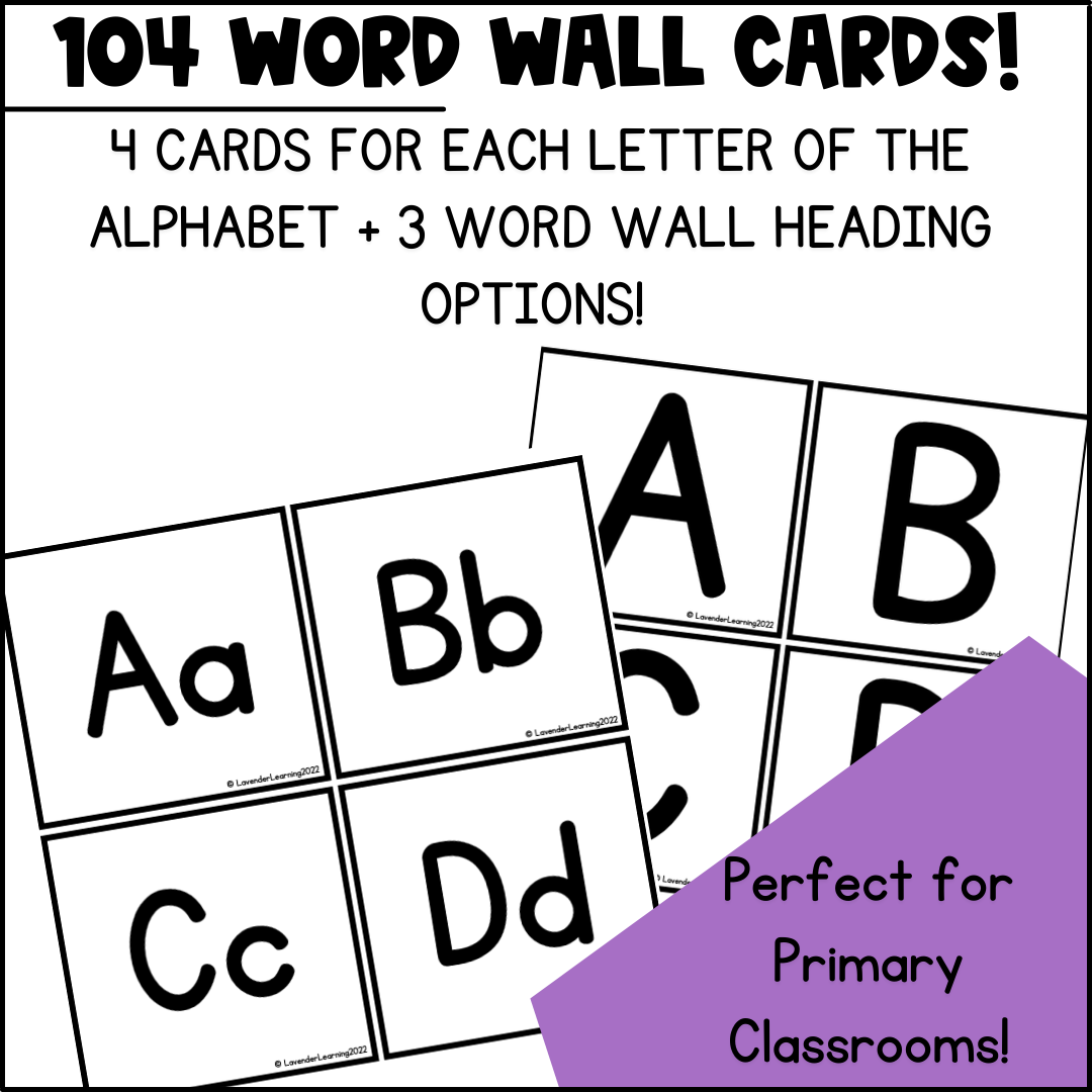 Alphabet Letter Sounds Word Wall Cards W Pictures For Preschool 