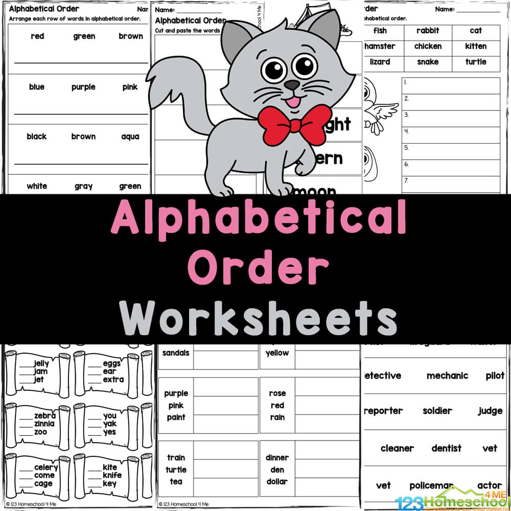 Free Printable Worksheets Alphabetical Order Free Printable Worksheets Alphabetical Order