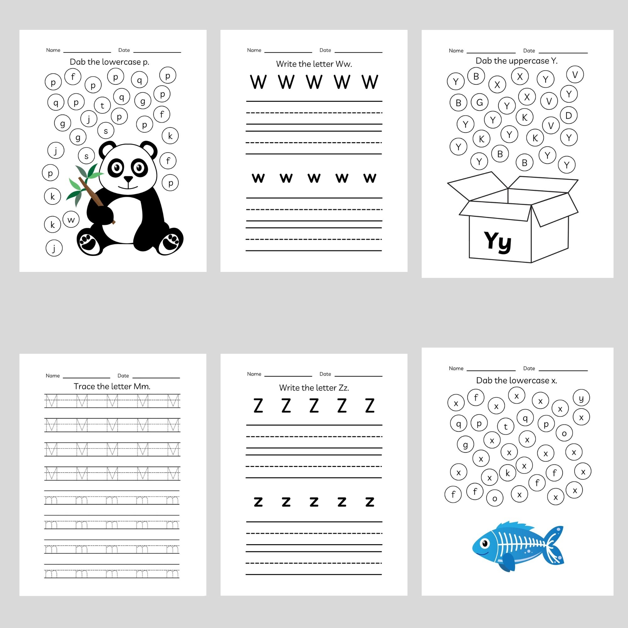 Alphabet Printable Toddler Activities Preschool Worksheet Made 