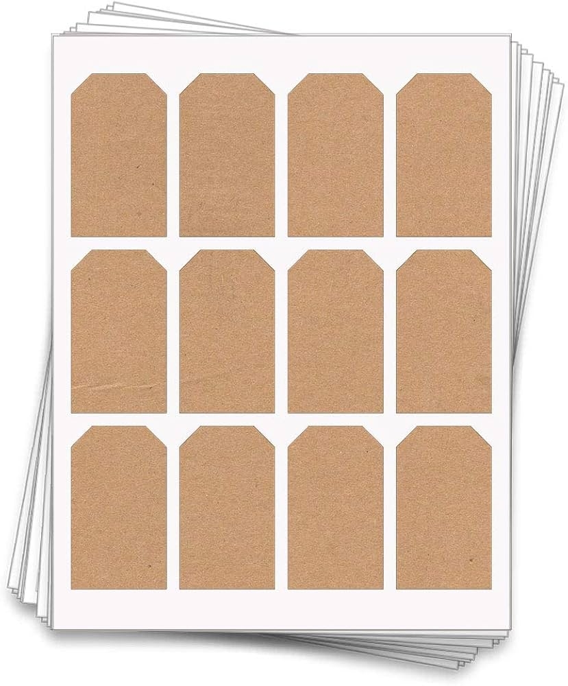Amazon 60 Hang Tag Sheet Labels 3 X 1 75 Inches For Gifts Or Packaging Kraft Brown For Inkjet Or Laser Printers Beauty U0026 Personal Care Amazon 60 Hang Tag Sheet Labels 3 X 1 75 Inches For Gifts Or Packaging Kraft Brown For Inkjet Or Laser Printers Beauty U0026 Personal Care