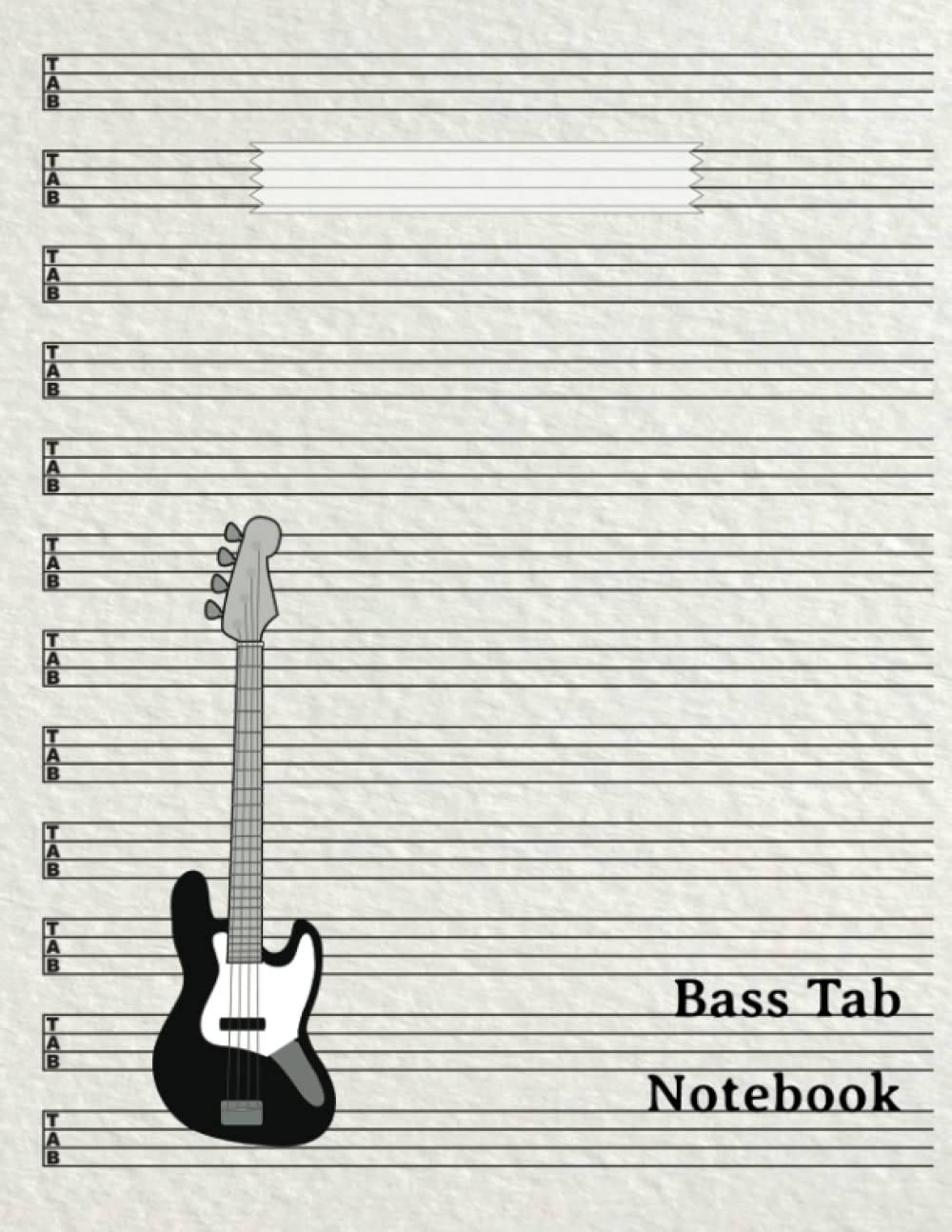 Amazon Bass Tab Notebook 4 String Bass Guitar Blank Paper For Bass Players Beginners Students And Teachers InCoda Books