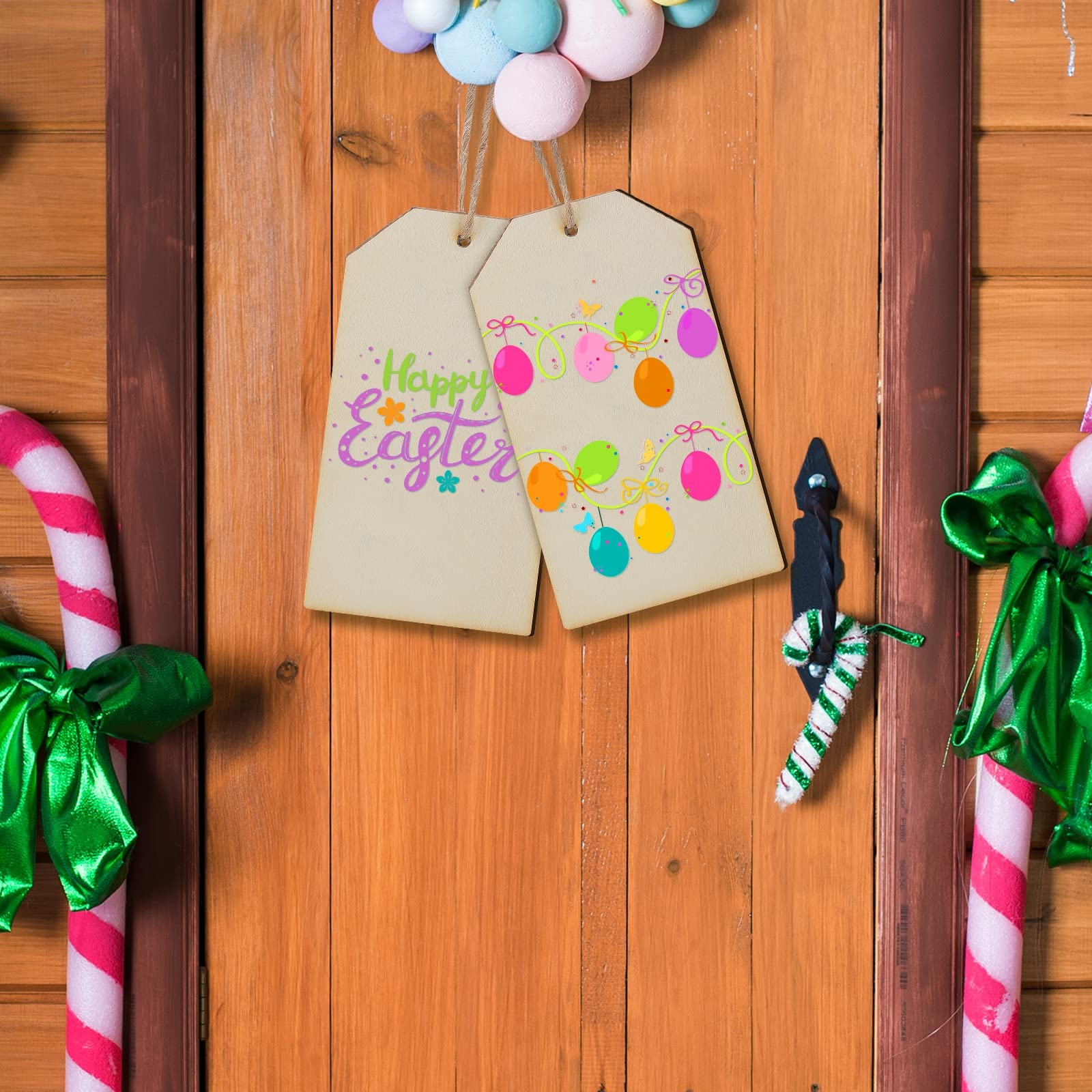 Amazon Blulu 6 Pcs Wood Gift Tags For Crafts Large Wood Tags Blank Signs With Holes Unfinished Sign Hanging Natural Cutouts Tree Tag With Rope 