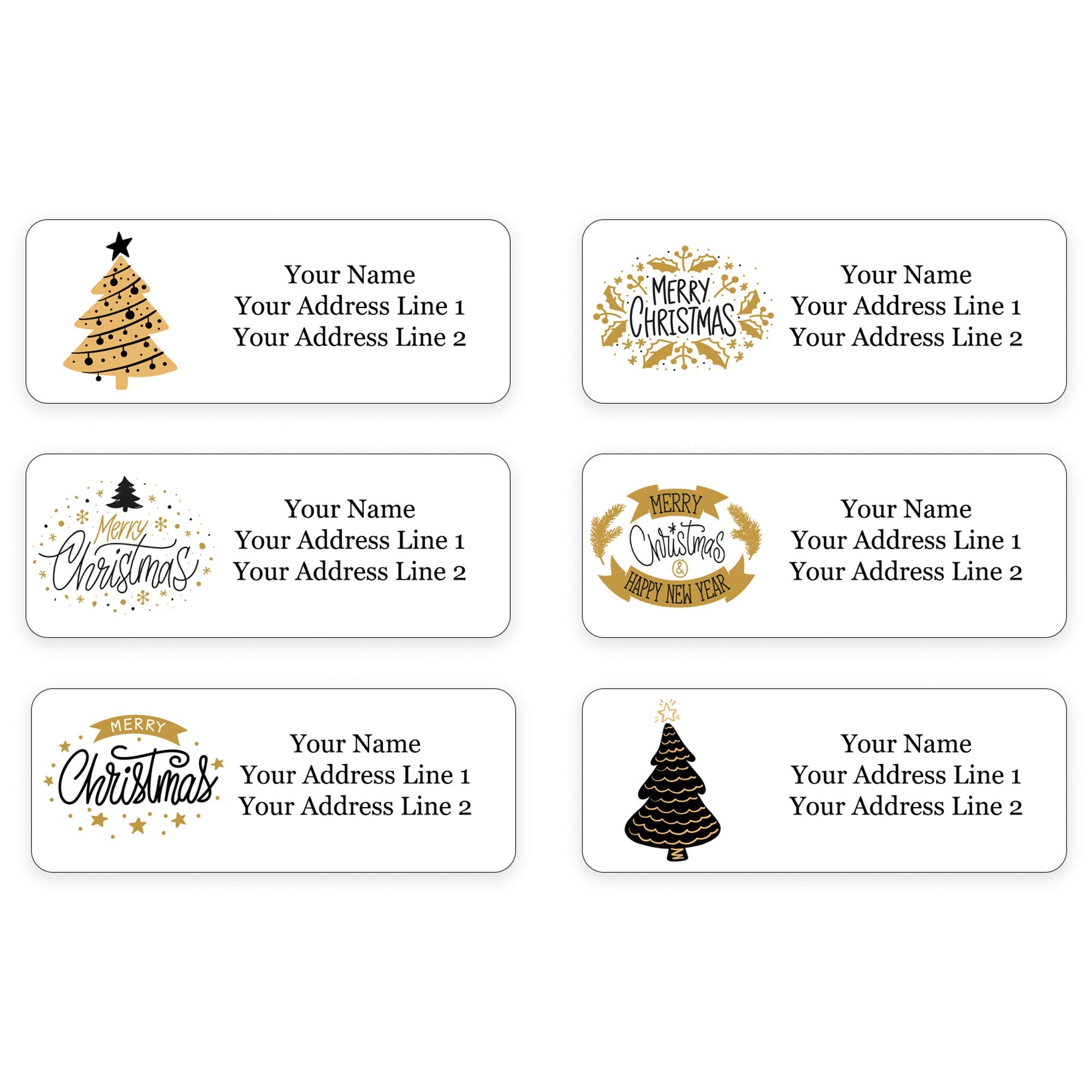 Amazon Custom Return Address Labels For Christmas Season 