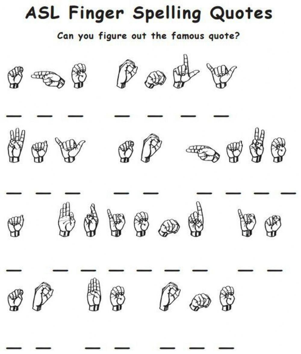 American Sign Language Worksheet Live Worksheets Worksheets 