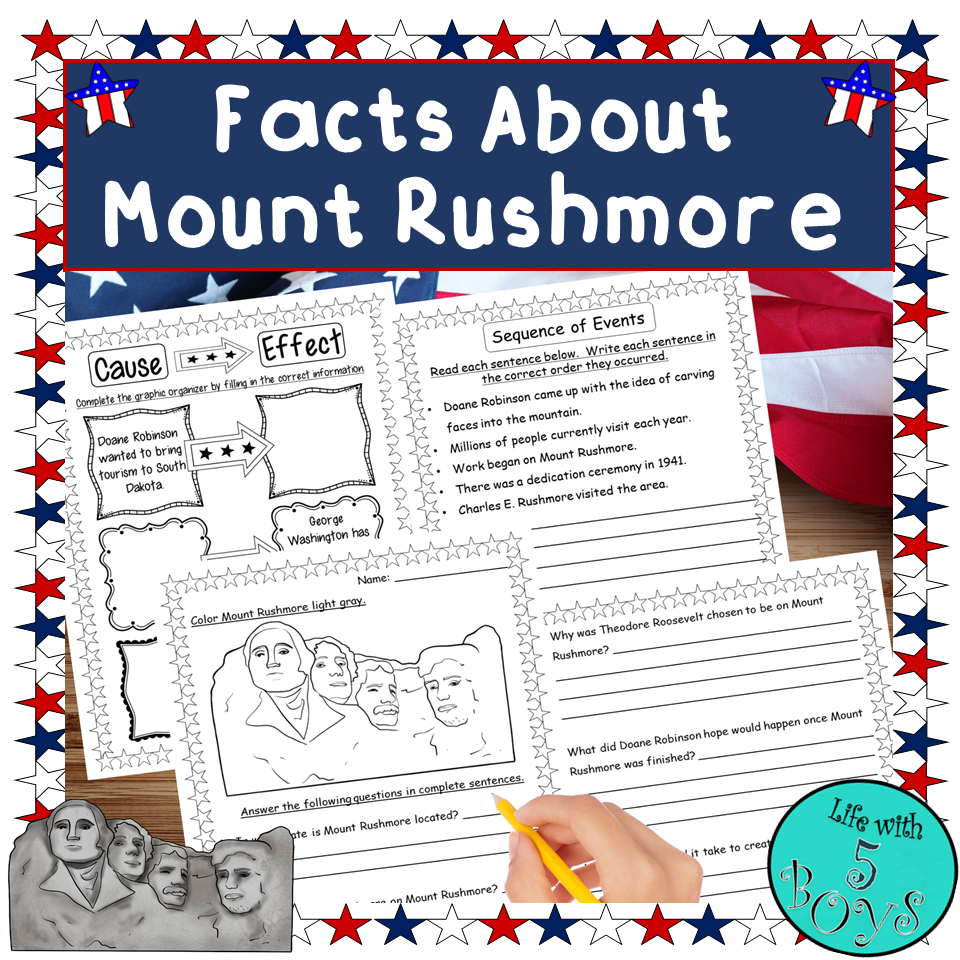American Symbols Worksheets Mount Rushmore Made By Teachers