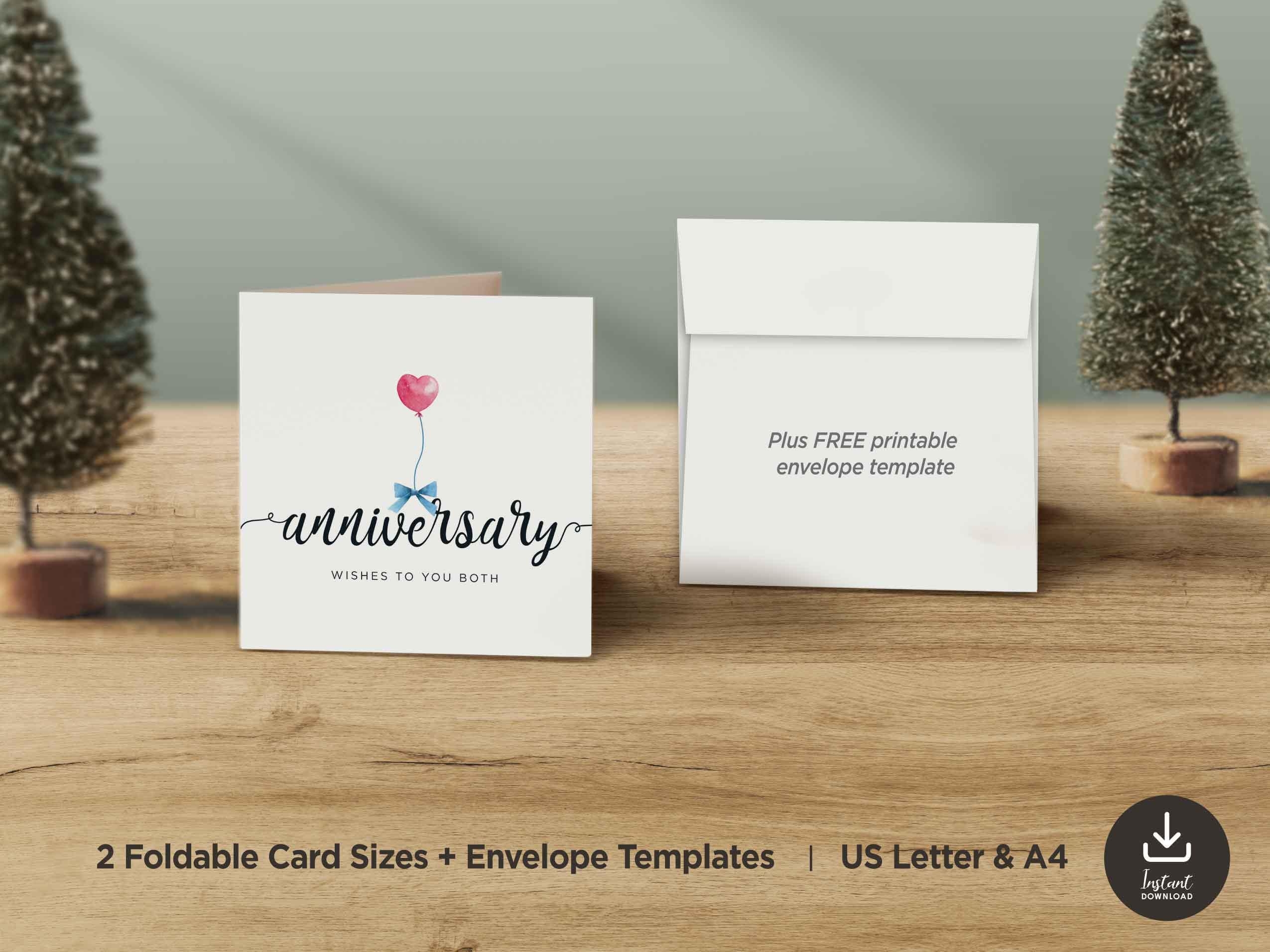 Free Printable Blank Anniversary Cards