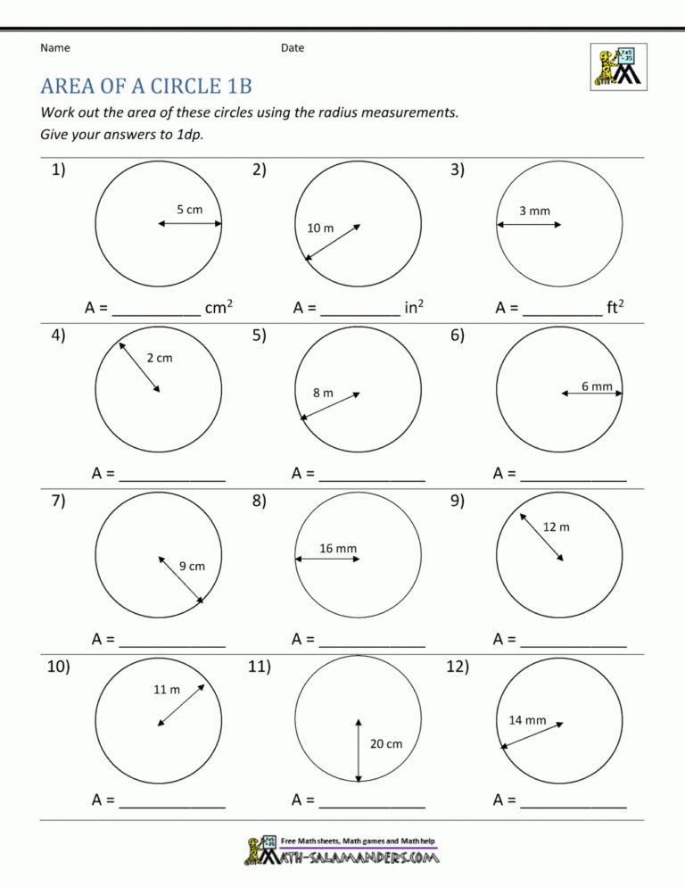 Area Of A Circle