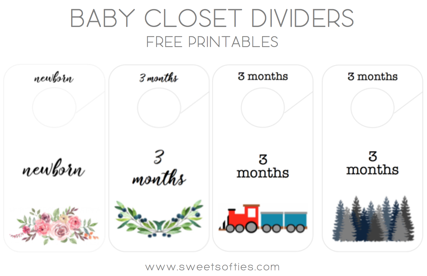 Baby Closet Dividers FREE Printables Sweet Softies Baby Closet Dividers FREE Printables Sweet Softies