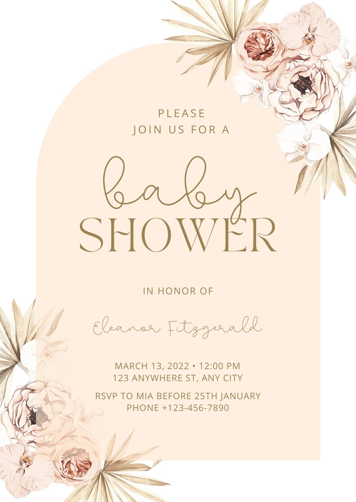 Free Blank Printable Baby Shower Invitations