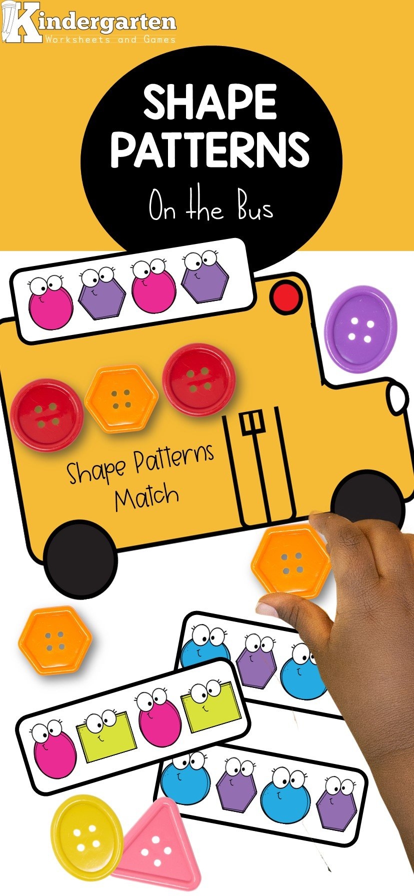 Free Printable Shape Pattern Worksheets