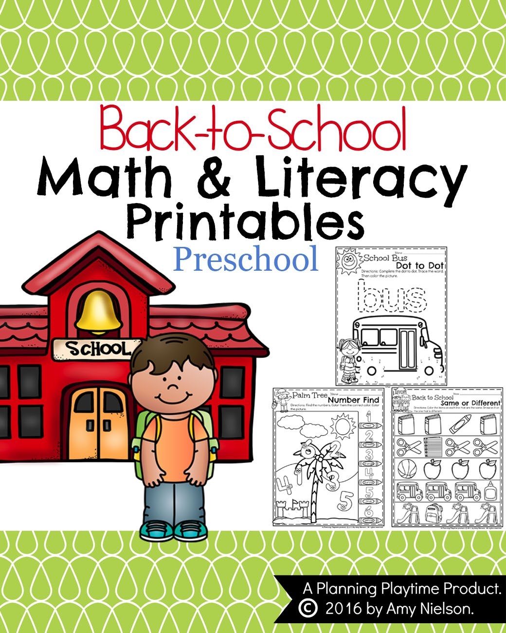 Back To School Preschool Worksheets Planning Playtime