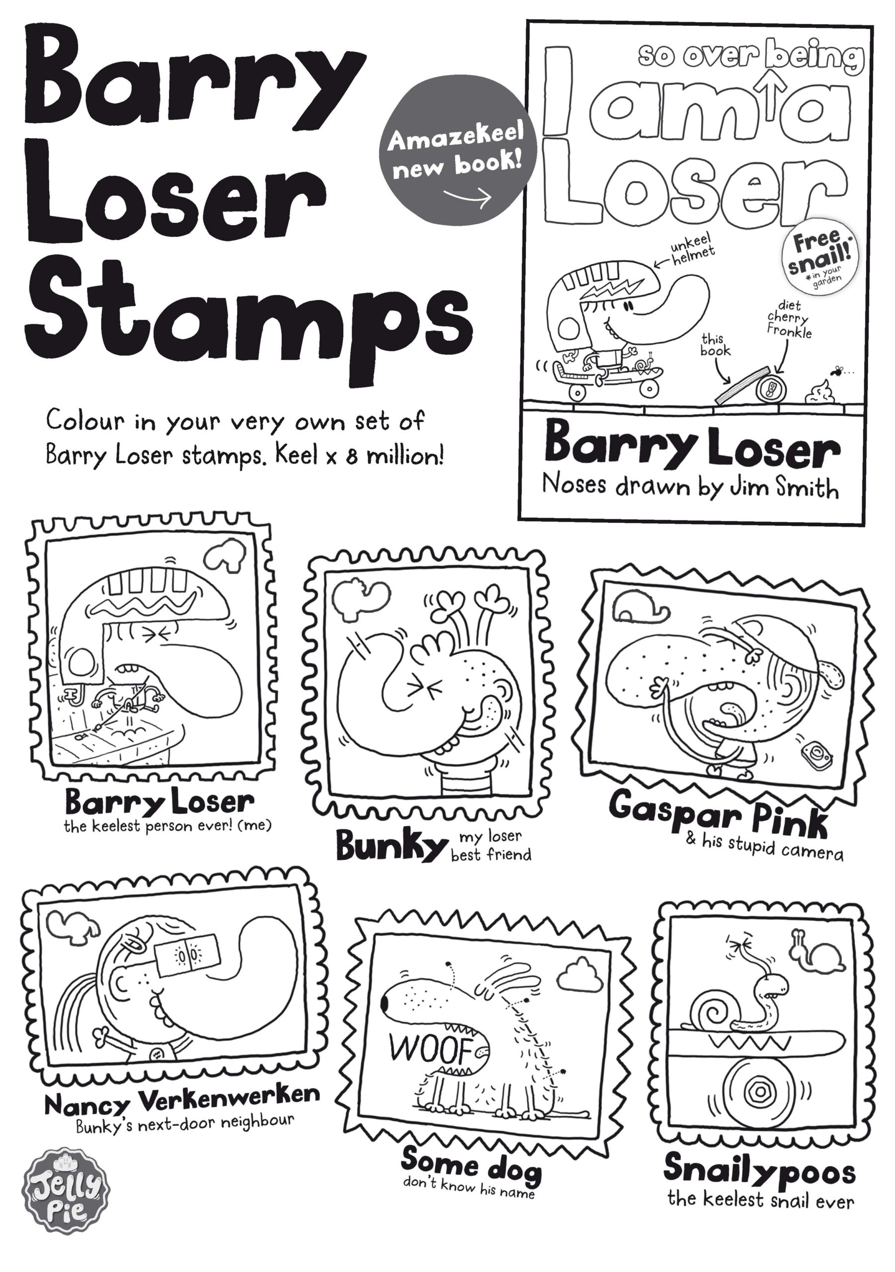 Barry Loser Colouring Activity Sheet Farshore