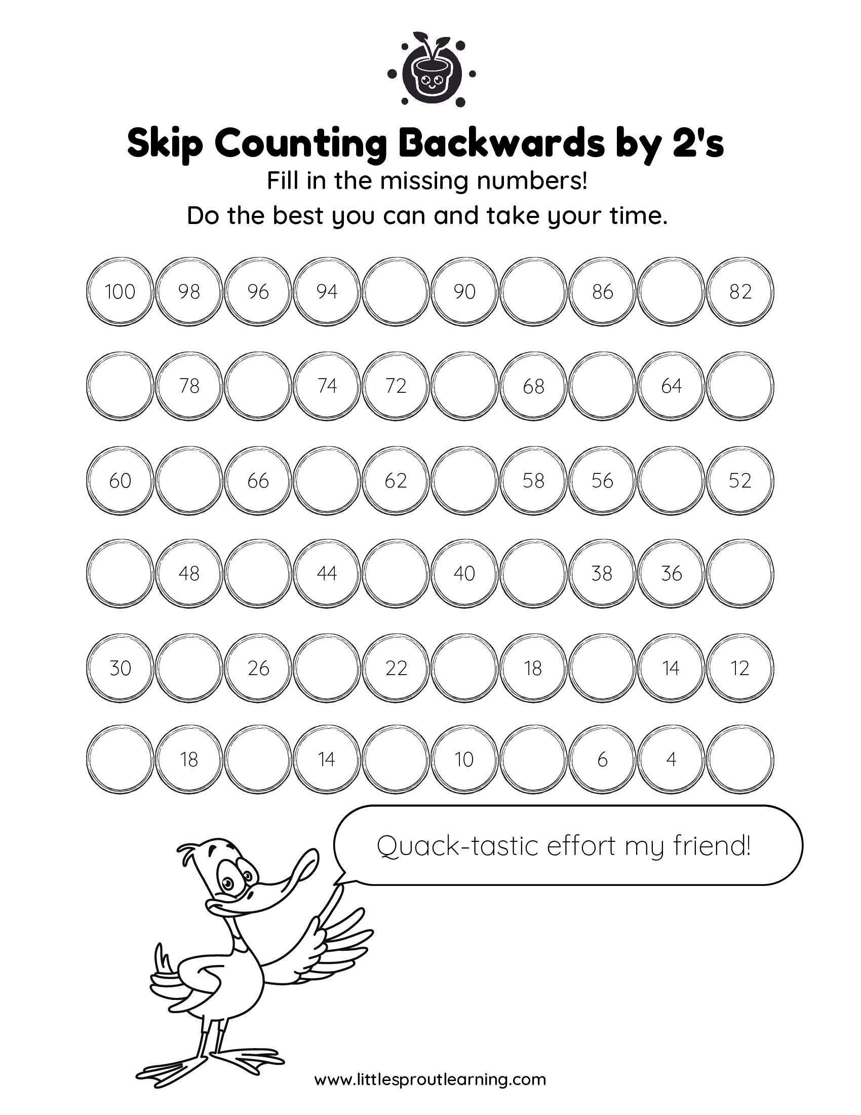 Best 2 Counting Practice Worksheets Little Sprout Art
