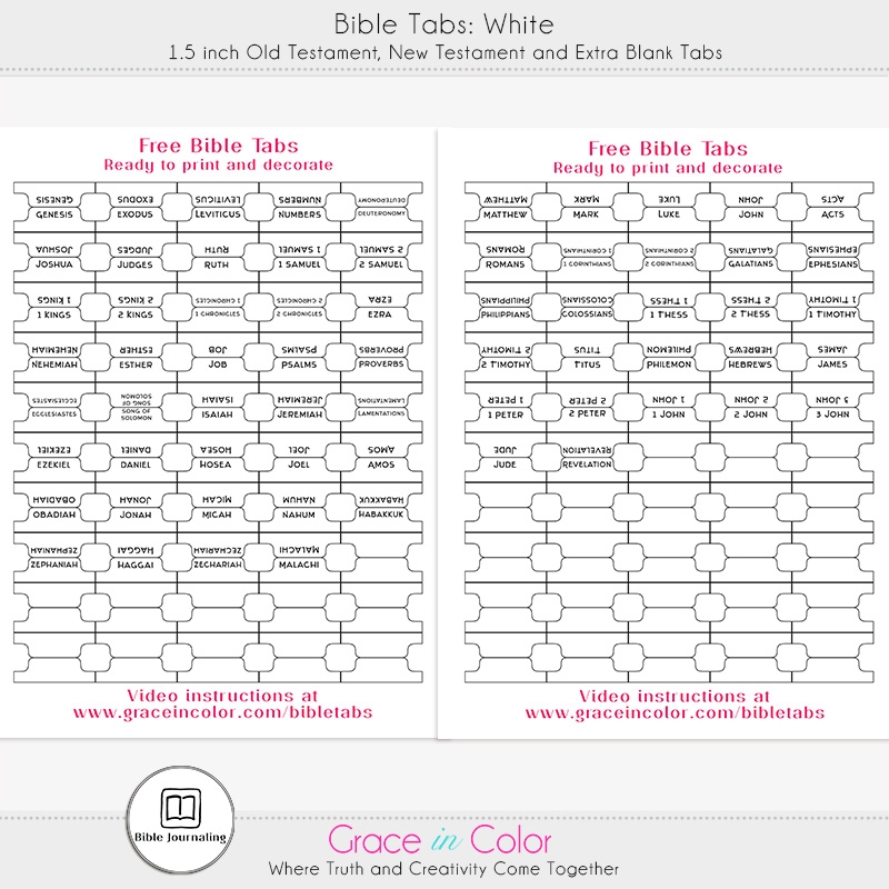 Bible Tabs What Why And How Video Grace In Color