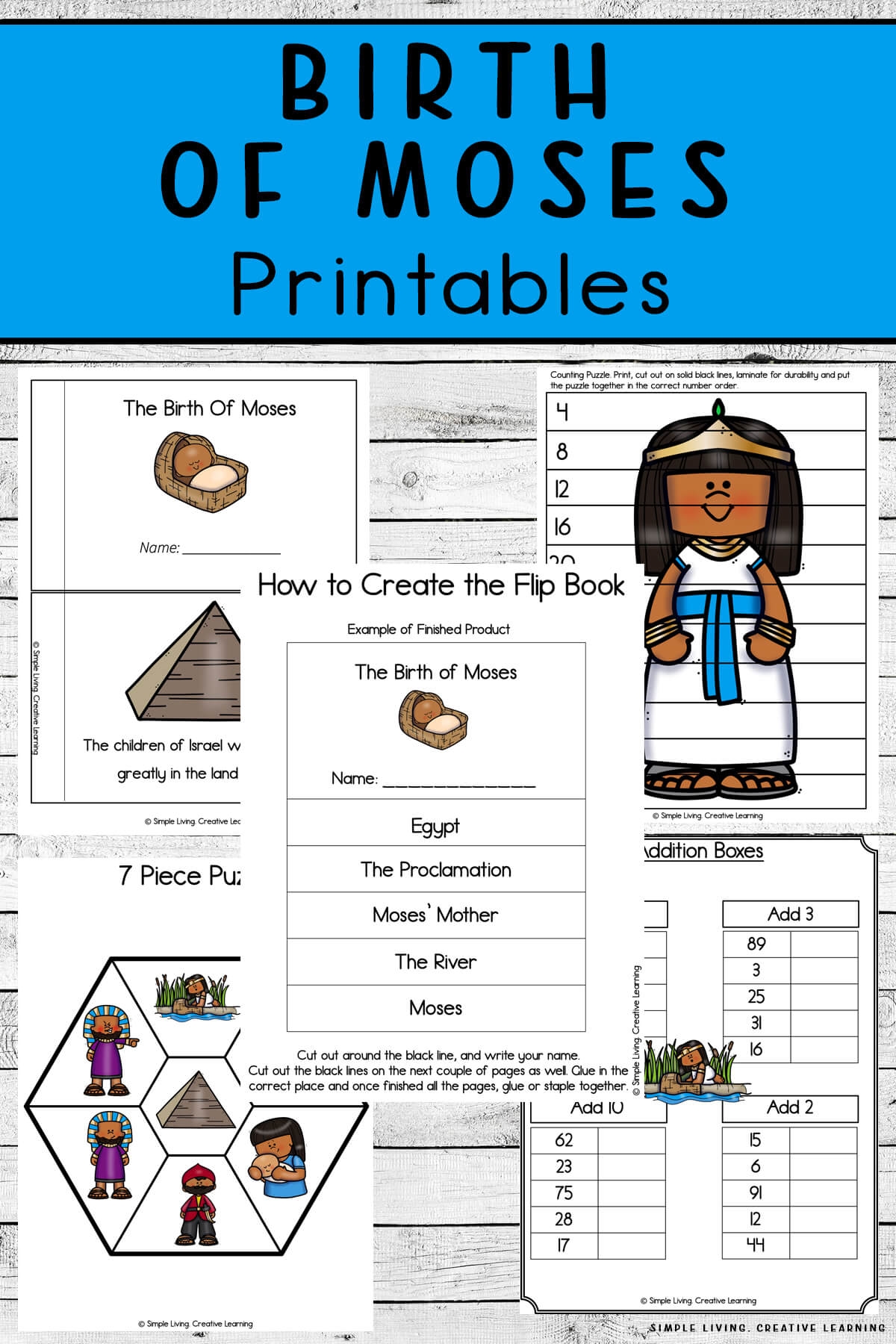 Birth Of Moses Printables Simple Living Creative Learning