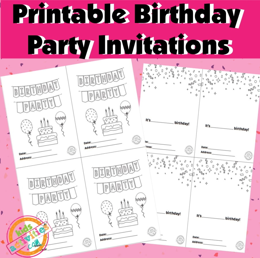 Birthday Party Cheap Invitations
