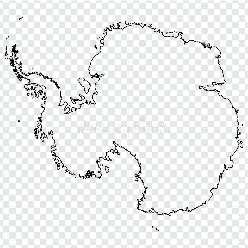 Free Printable Blank Map Of Antarctica