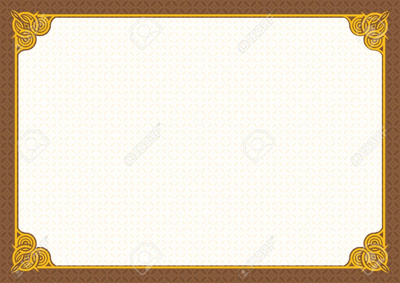 Blank Certificate Template Royalty Free SVG Cliparts Vectors 