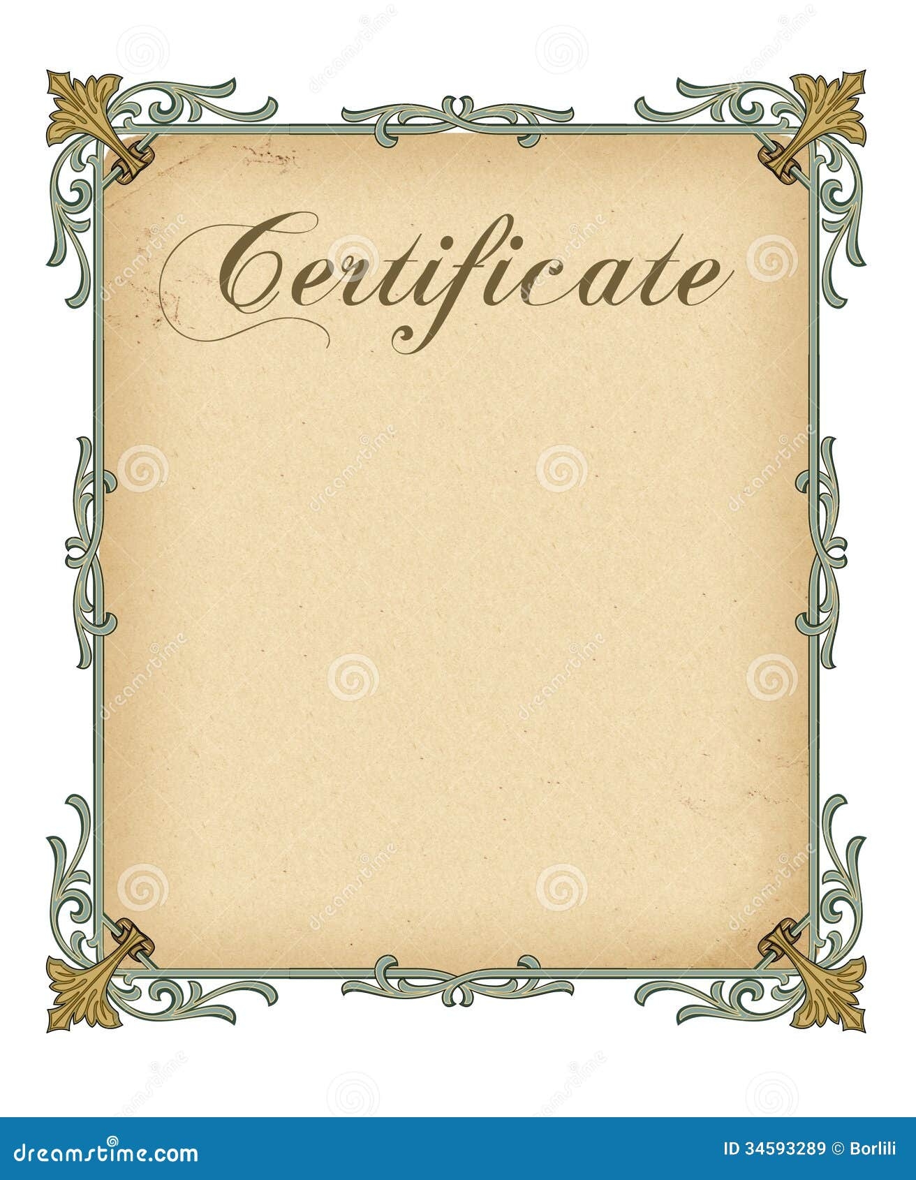 Blank Free Certificate Printables