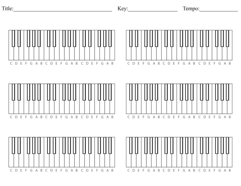 Blank Chord Tabs For All Instruments