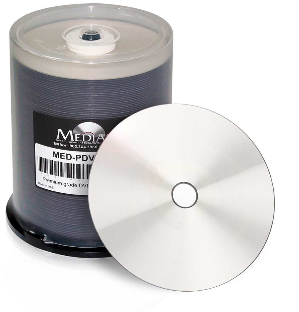 Blank DVDs Silver Inkjet Printable DVD R Discs