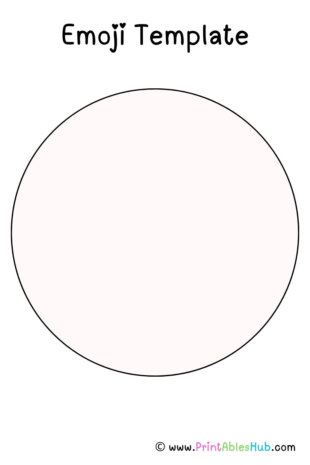 Blank Emoji Templates Printables Hub