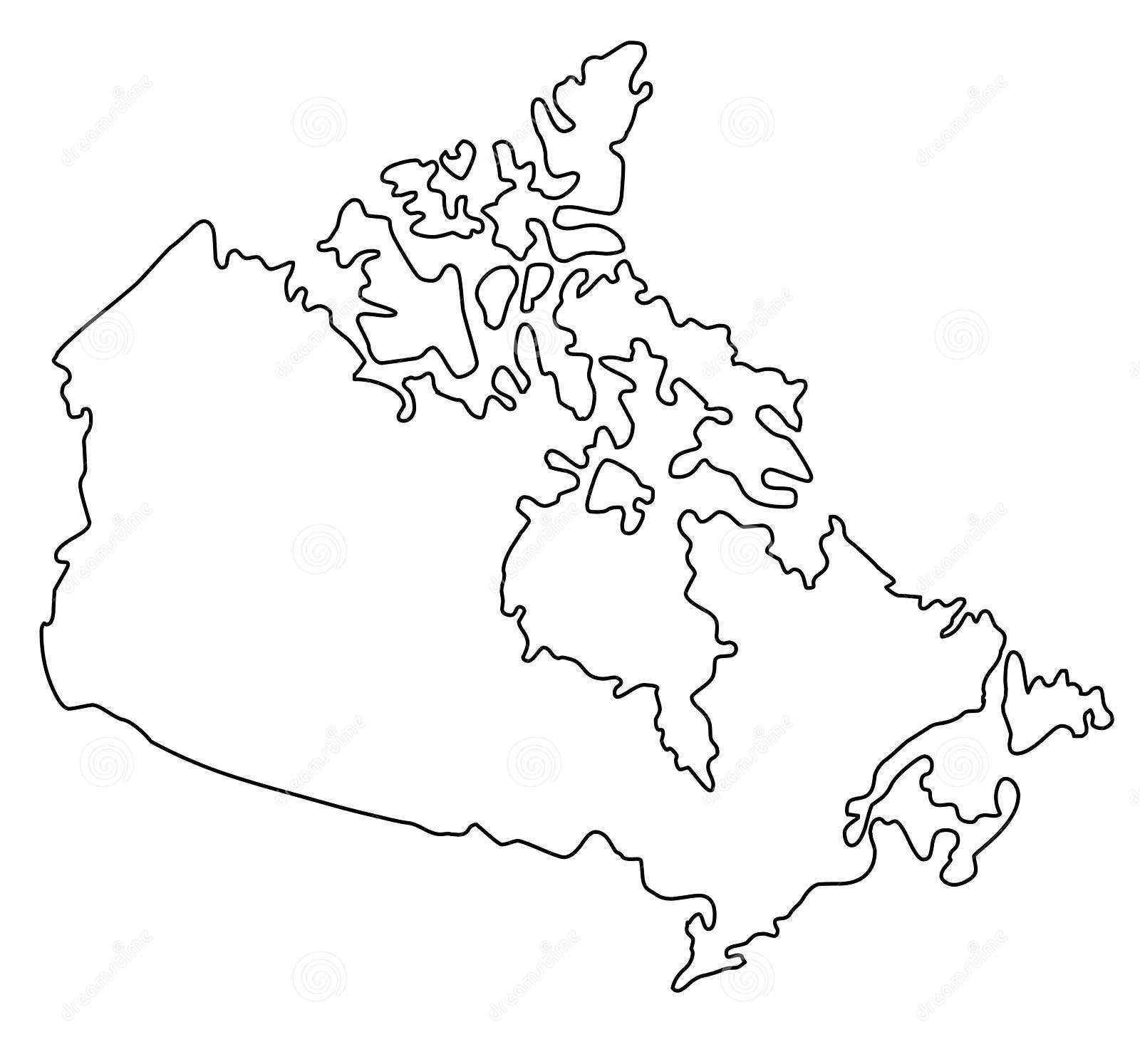 Free Printable Blank Maps Of Canada