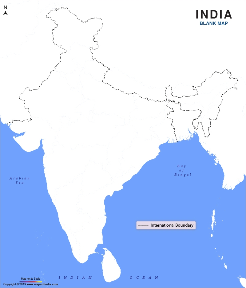 Blank Map Of India Download Free India Blank Map
