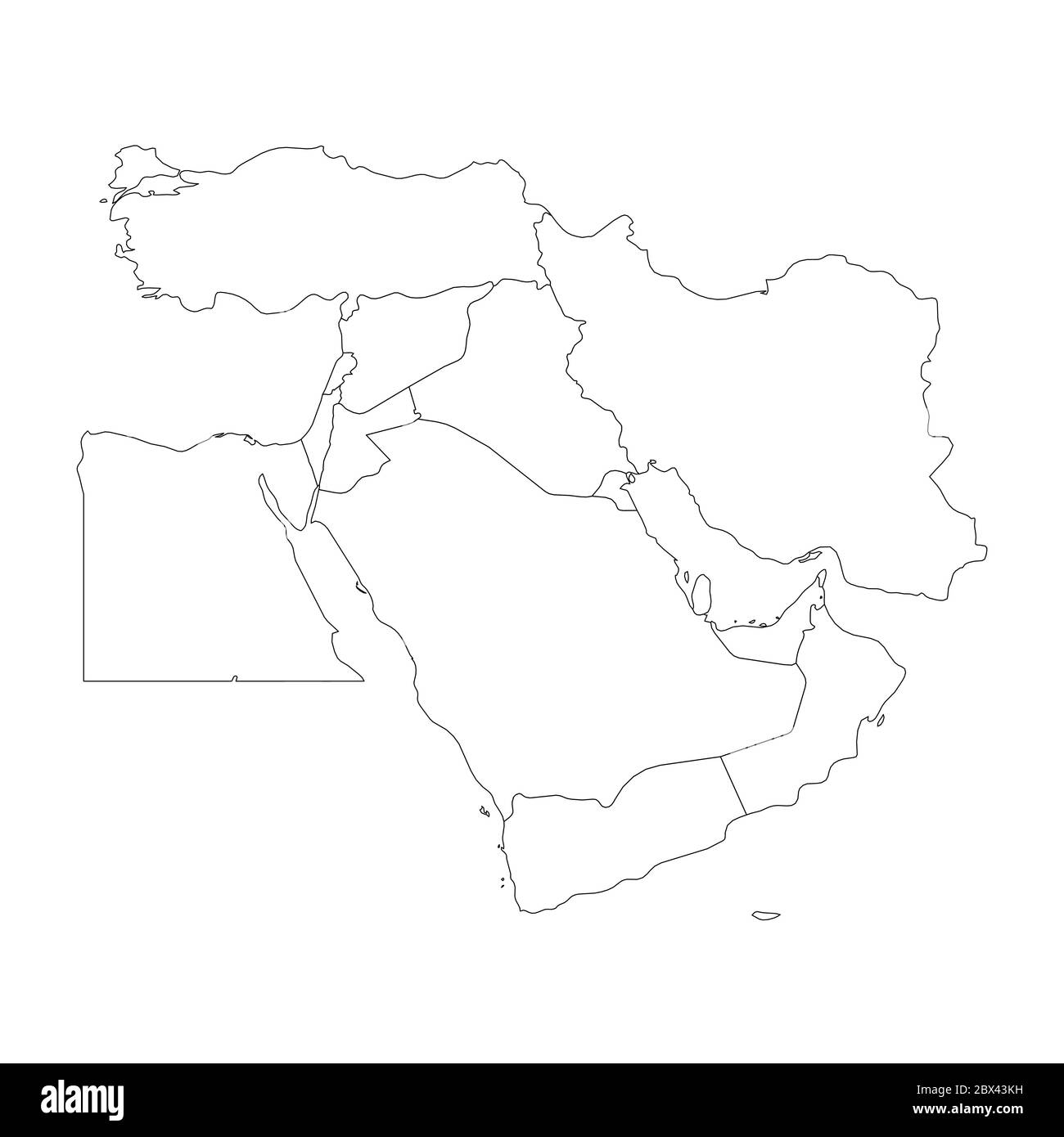 Blank Map Of Middle East Or Near East Simple Flat Outline Vector Ilustration Stock Vector Image U0026 Art Alamy Blank Map Of Middle East Or Near East Simple Flat Outline Vector Ilustration Stock Vector Image U0026 Art Alamy