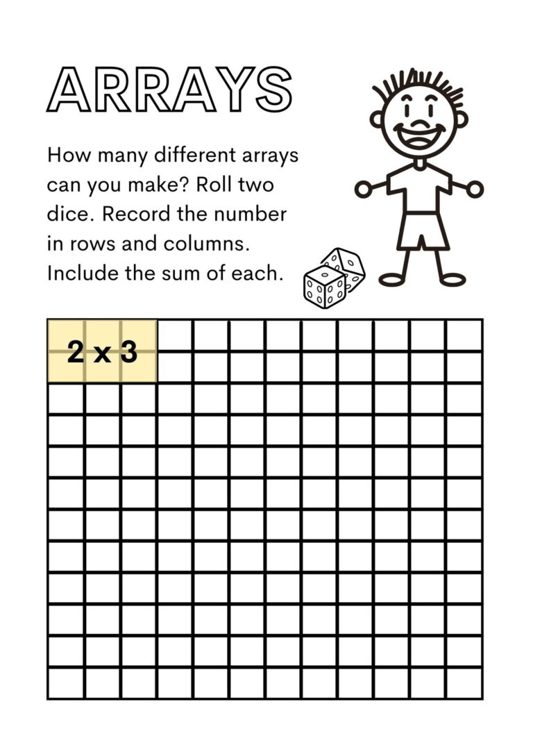 Blank Math Array Templates Math Teaching Resource Twinkl 