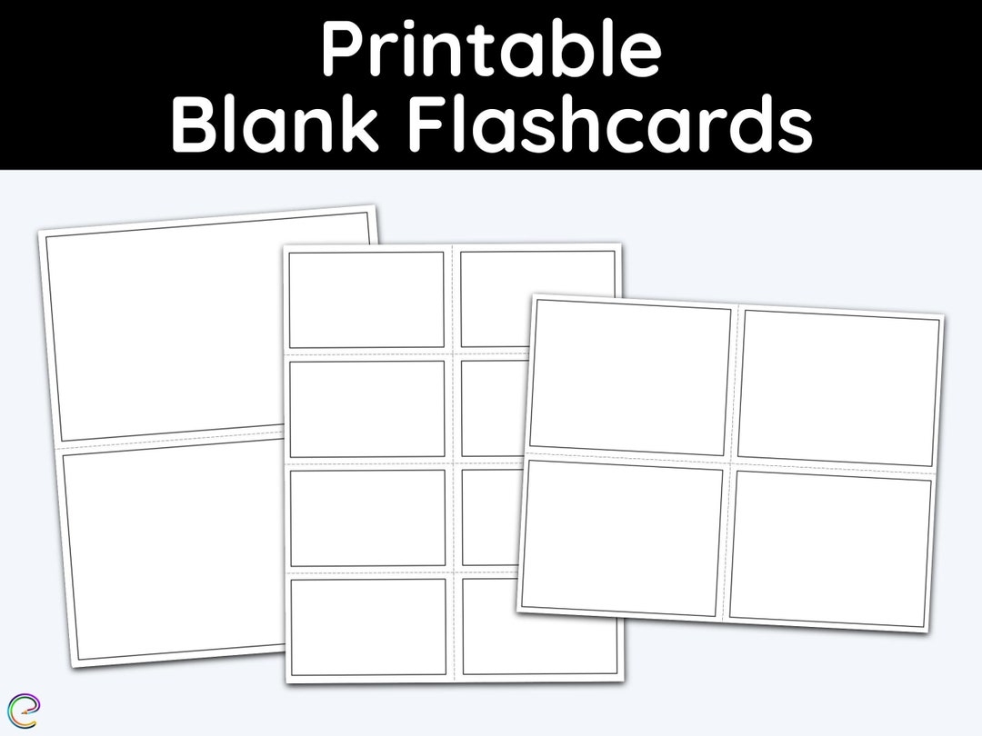 Free Printable Blank Flashcards