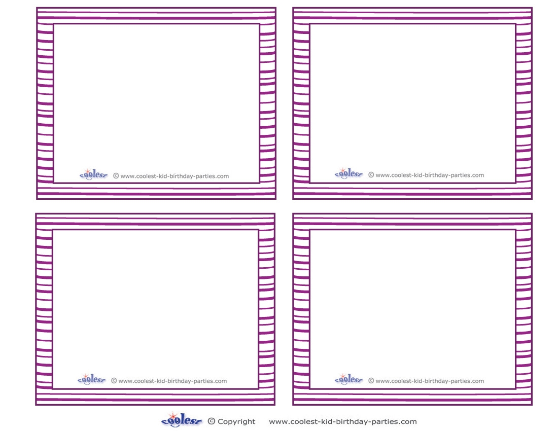 Blank Cards Printable Free