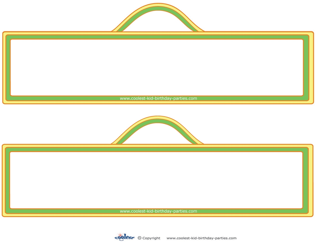 Blank Free Printable Sign Templates