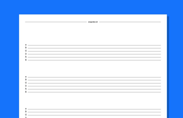 Blank Tabs Free PDF Templates To Download Print And Write Your 