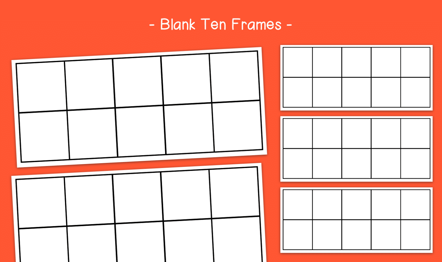 Blank Ten Frame Printable Free