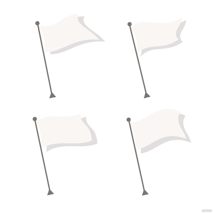 Blank Waving Flag Vector In Illustrator SVG JPG EPS PNG 