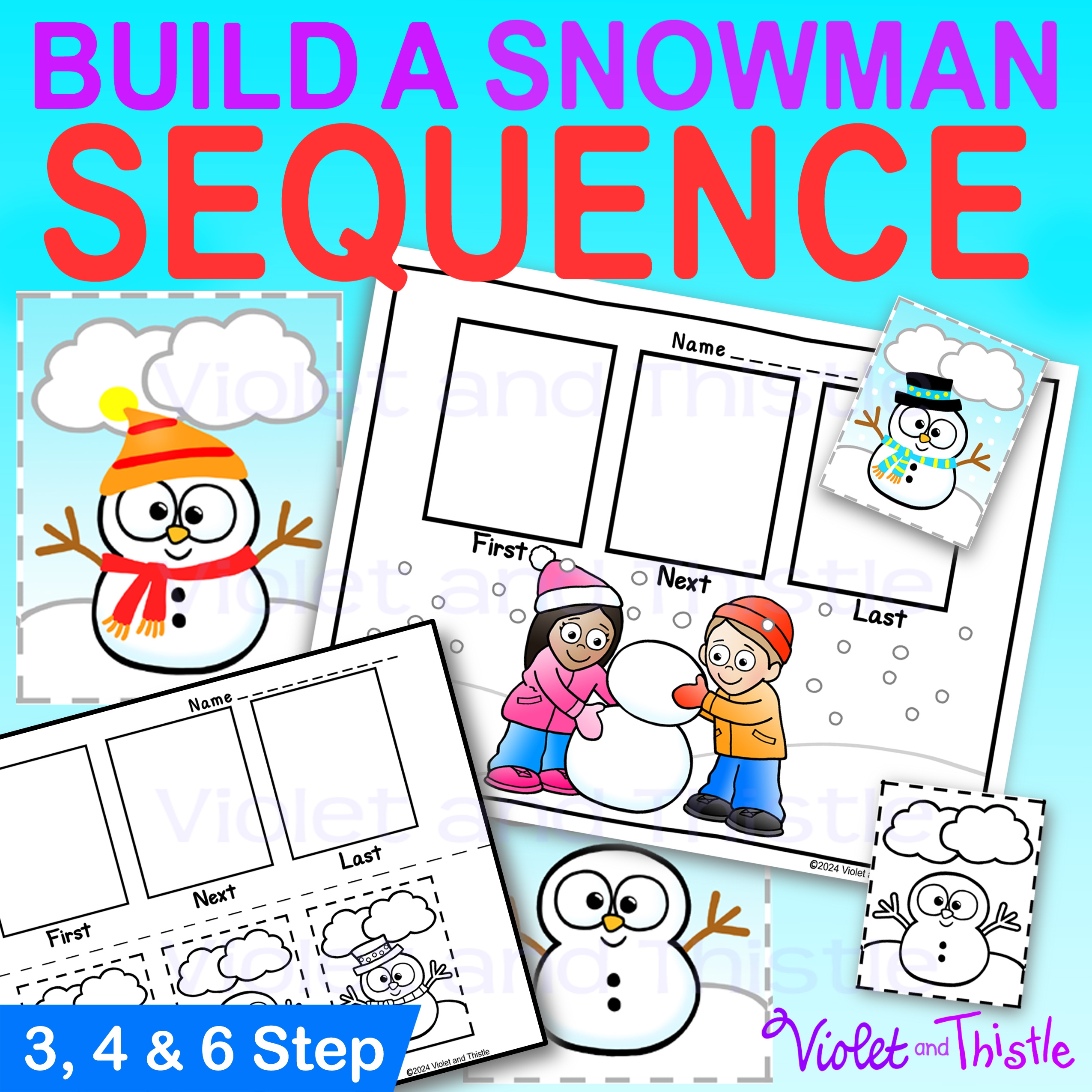 Build A Snowman Sequence Of Events Activity 3 4 Or 6 Step Sequencing Cards Cut N Paste Story Order Made By Teachers Build A Snowman Sequence Of Events Activity 3 4 Or 6 Step Sequencing Cards Cut N Paste Story Order Made By Teachers
