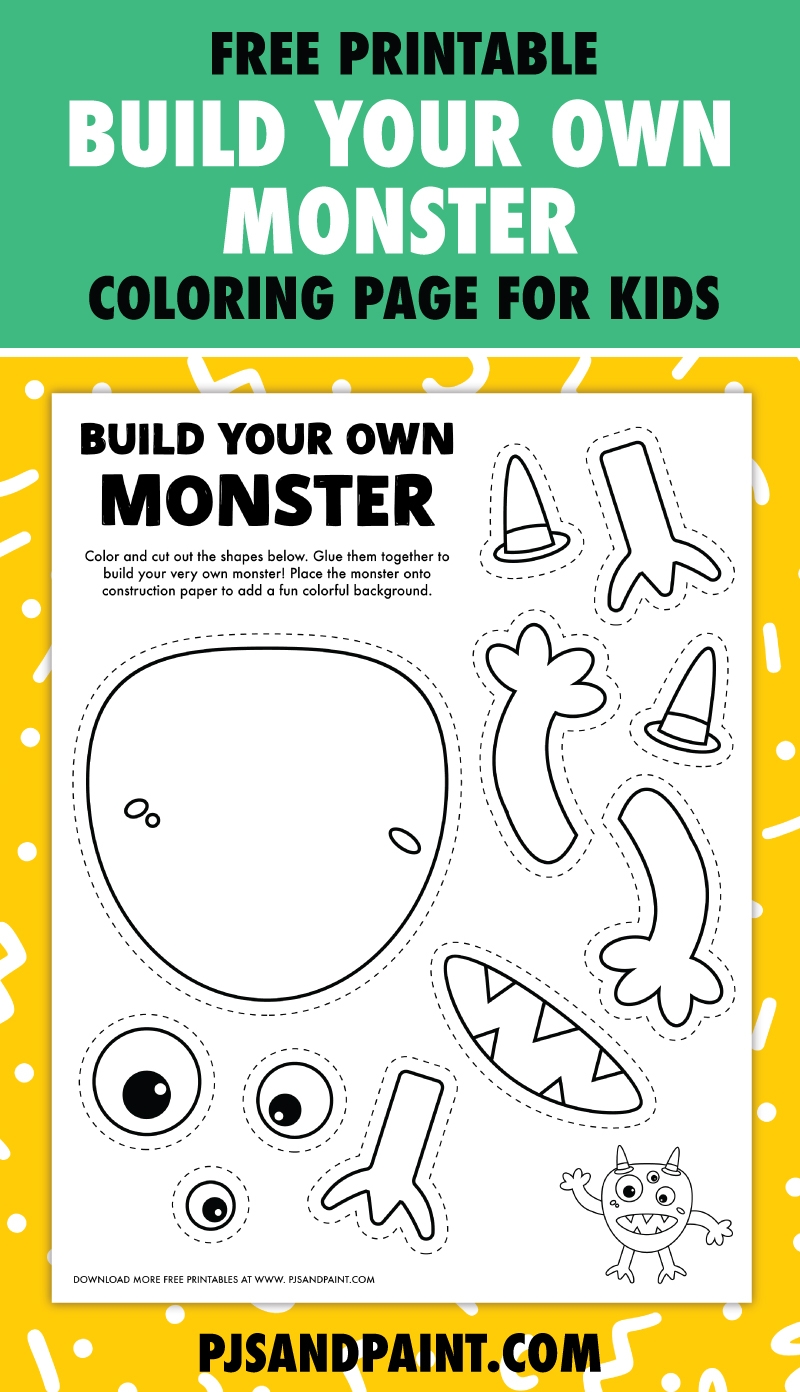 Build Your Own Monster Free Printable Coloring Page For Kids Worksheets Library Build Your Own Monster Free Printable Coloring Page For Kids Worksheets Library