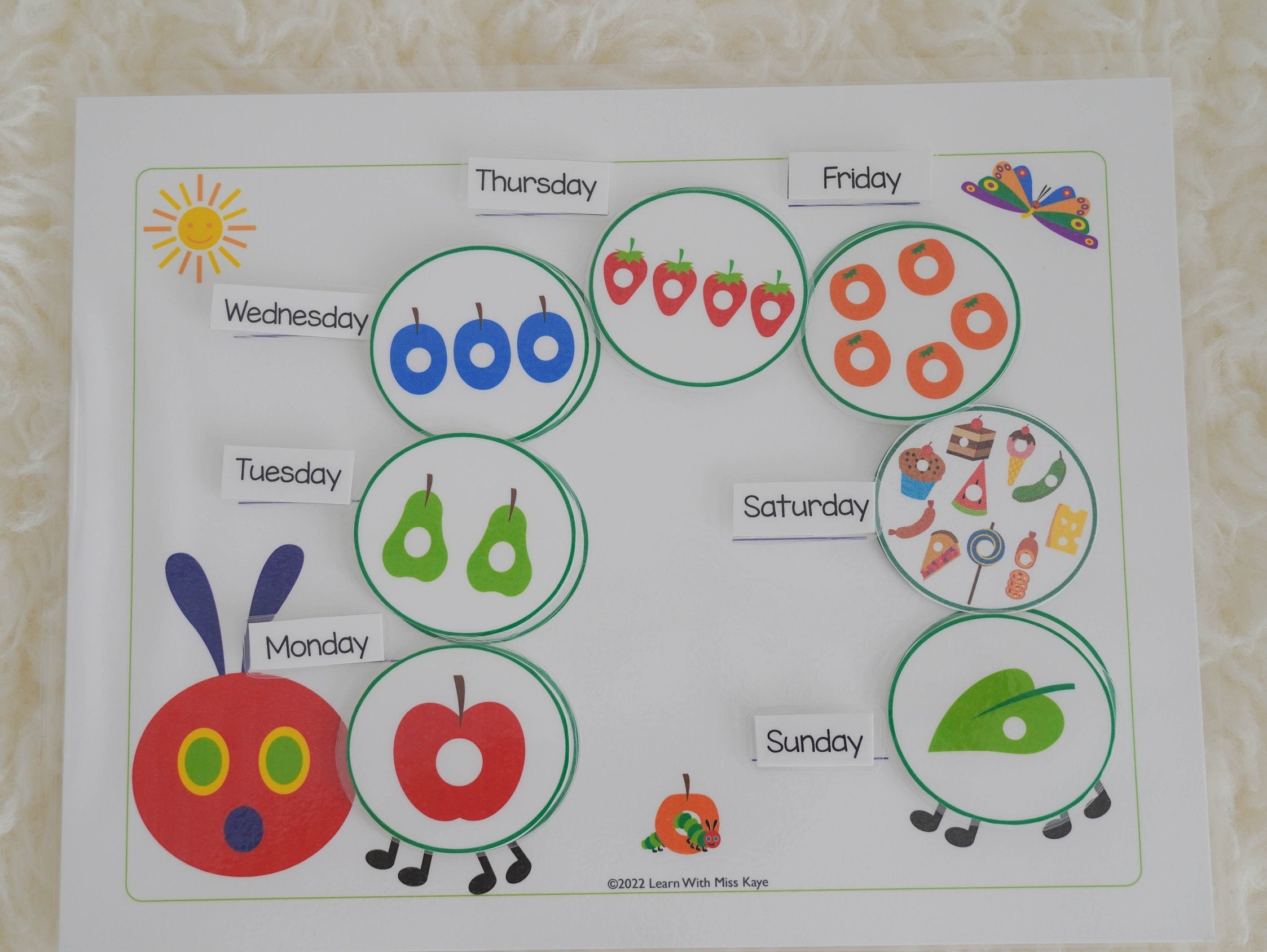 Free Printable Very Hungry Caterpillar Worksheets