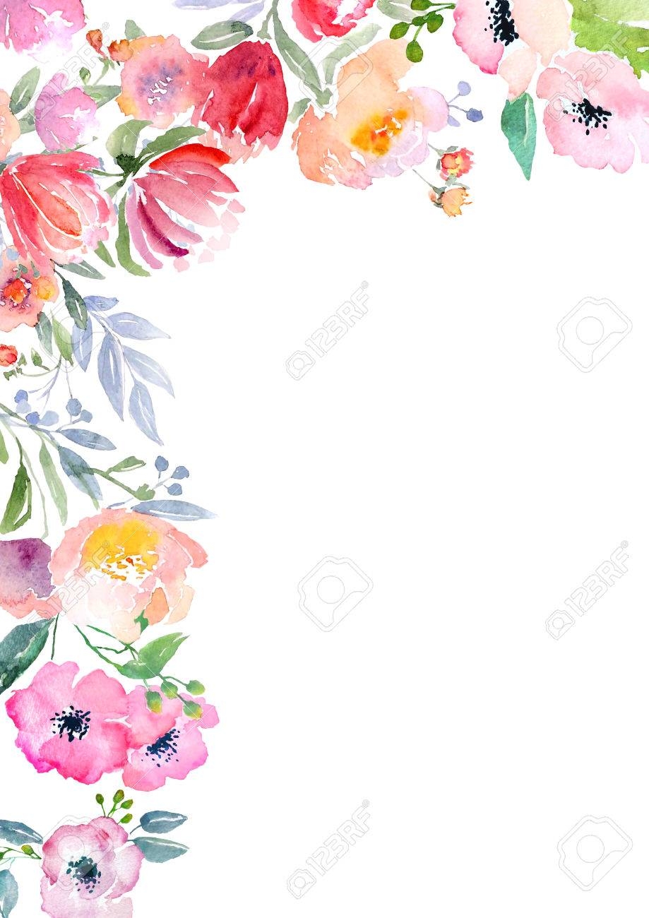 Card Template With Watercolor Roses Blank Space For Your Text Illustration For Greeting Cards Invitations And Other Printing Projects Stock Photo Picture And Royalty Free Image Image 43147136 Card Template With Watercolor Roses Blank Space For Your Text Illustration For Greeting Cards Invitations And Other Printing Projects Stock Photo Picture And Royalty Free Image Image 43147136