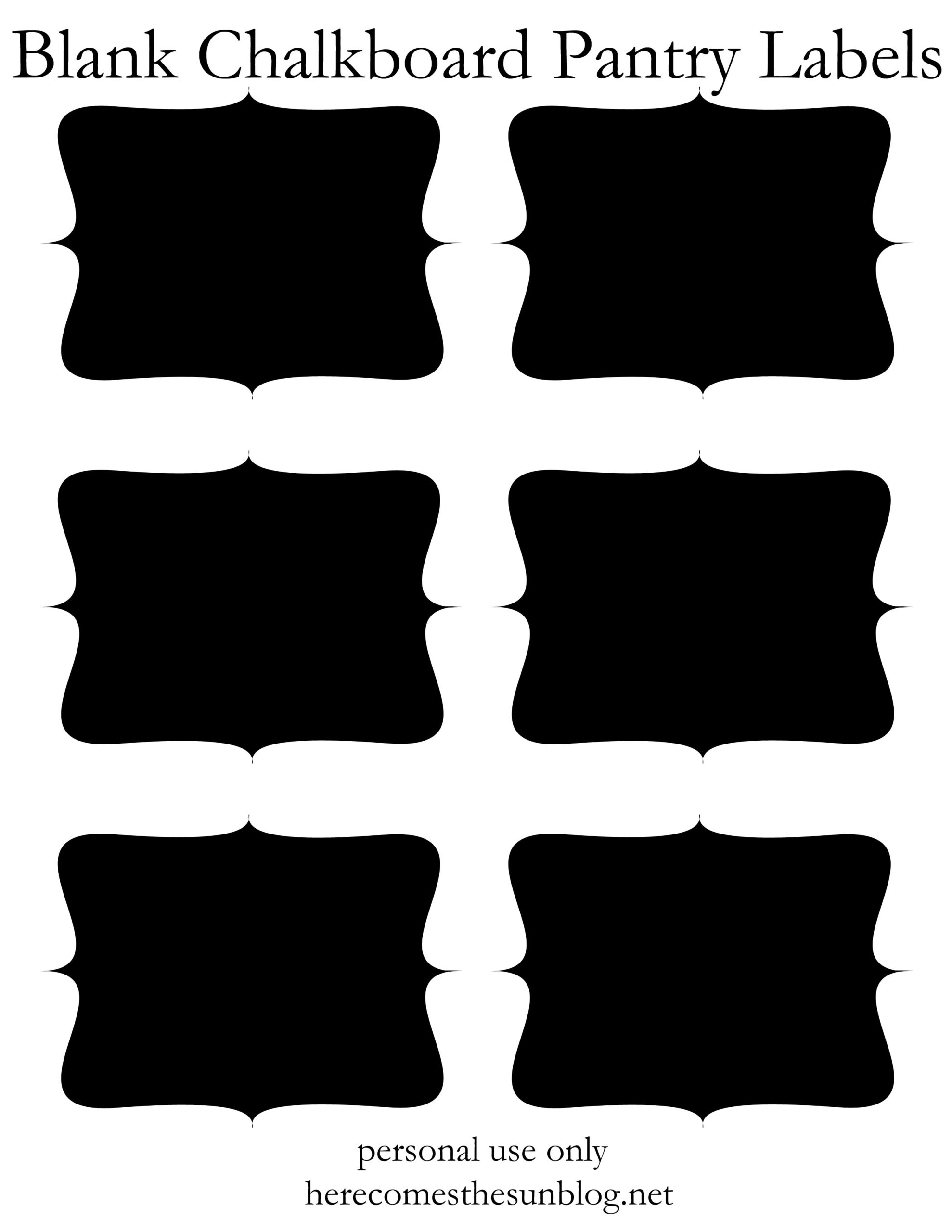 Chalkboard Pantry Labels Free Printable Kelly Leigh Creates