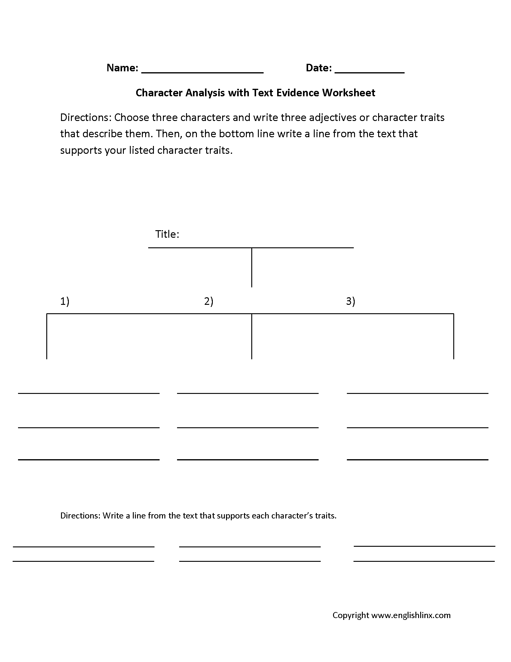 Character Analysis Worksheets Character Analysis Text Evidence Worksheets Character Analysis Worksheets Character Analysis Text Evidence Worksheets