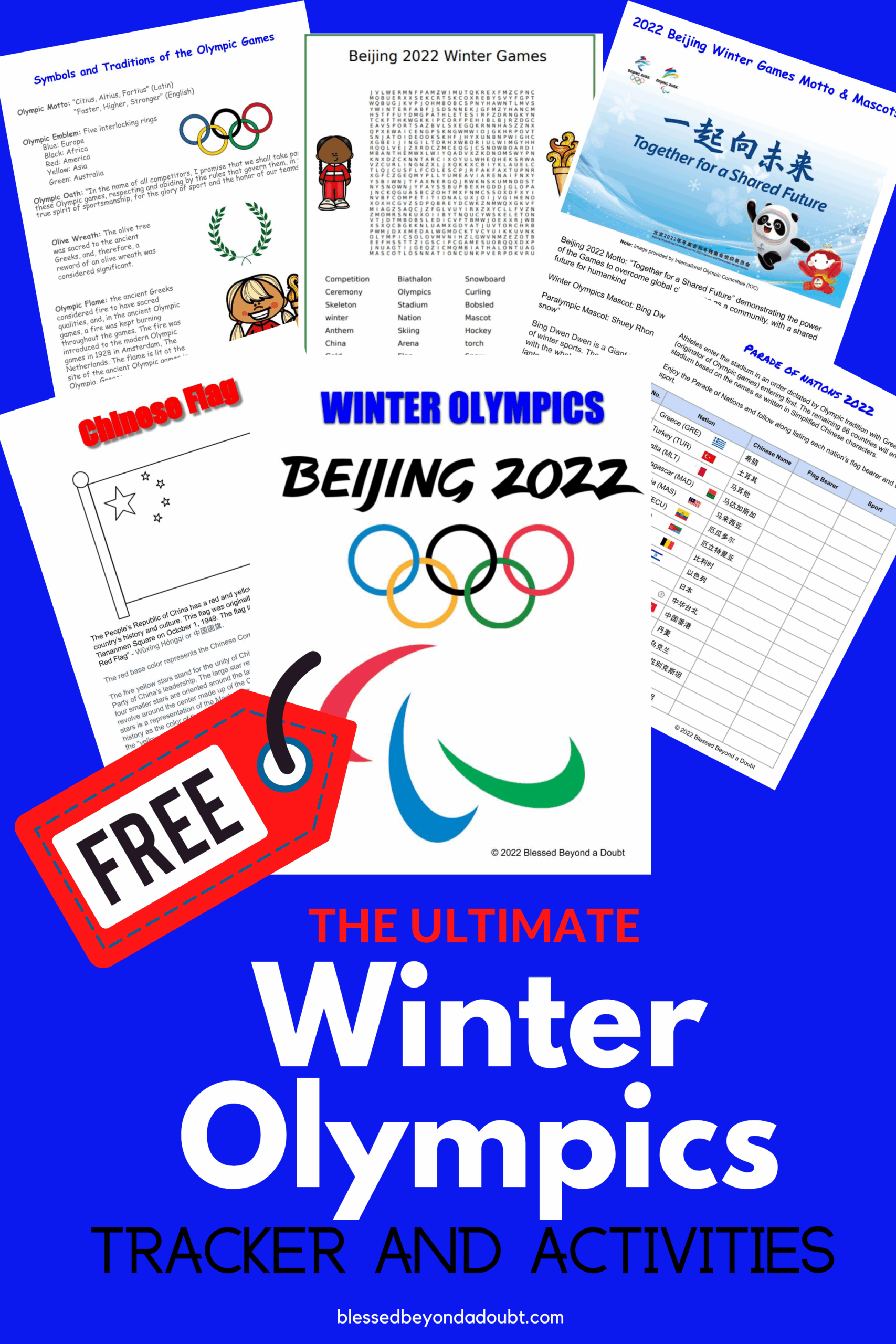 Cheer On Winter Olympics In Beijing With These Fun Worksheets For Kids Blessed Beyond A Doubt